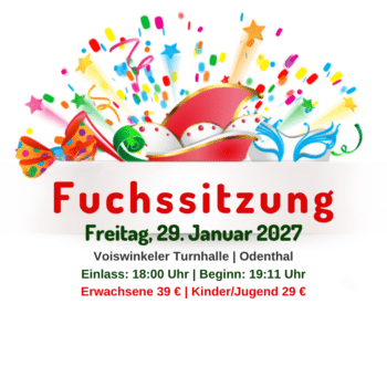 Fuchssitzung 2027 – Freitag, 29. Januar 2027